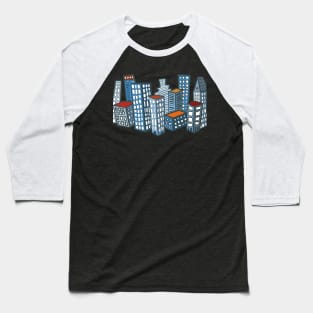 City Scape Baseball T-Shirt